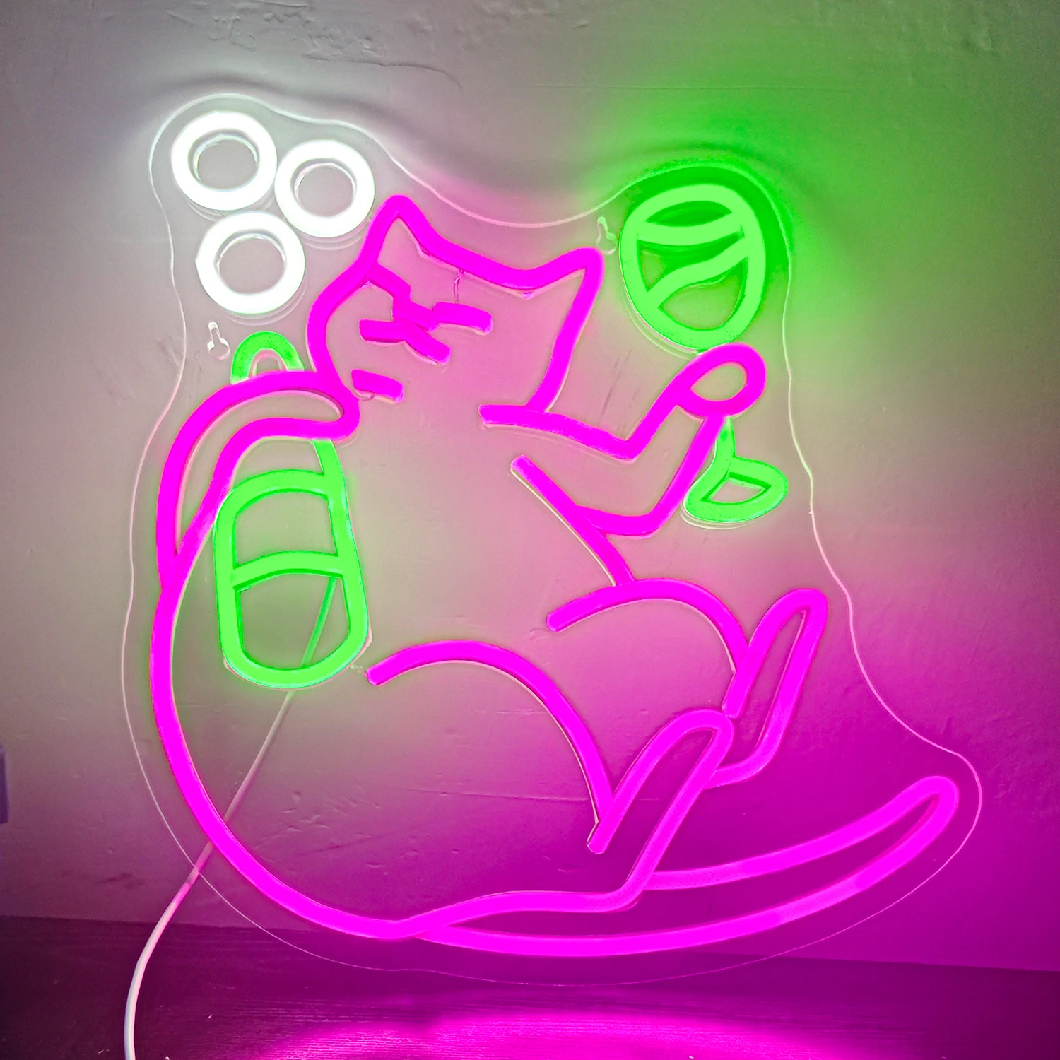 Kat Neon Licht Dier Neon Bord Opknoping Decoratieve Lamp Voor Dierenwinkel Kinderen Slaapkamer Dierenkamer Feestzaal Bar Muur Versieren Cadeau