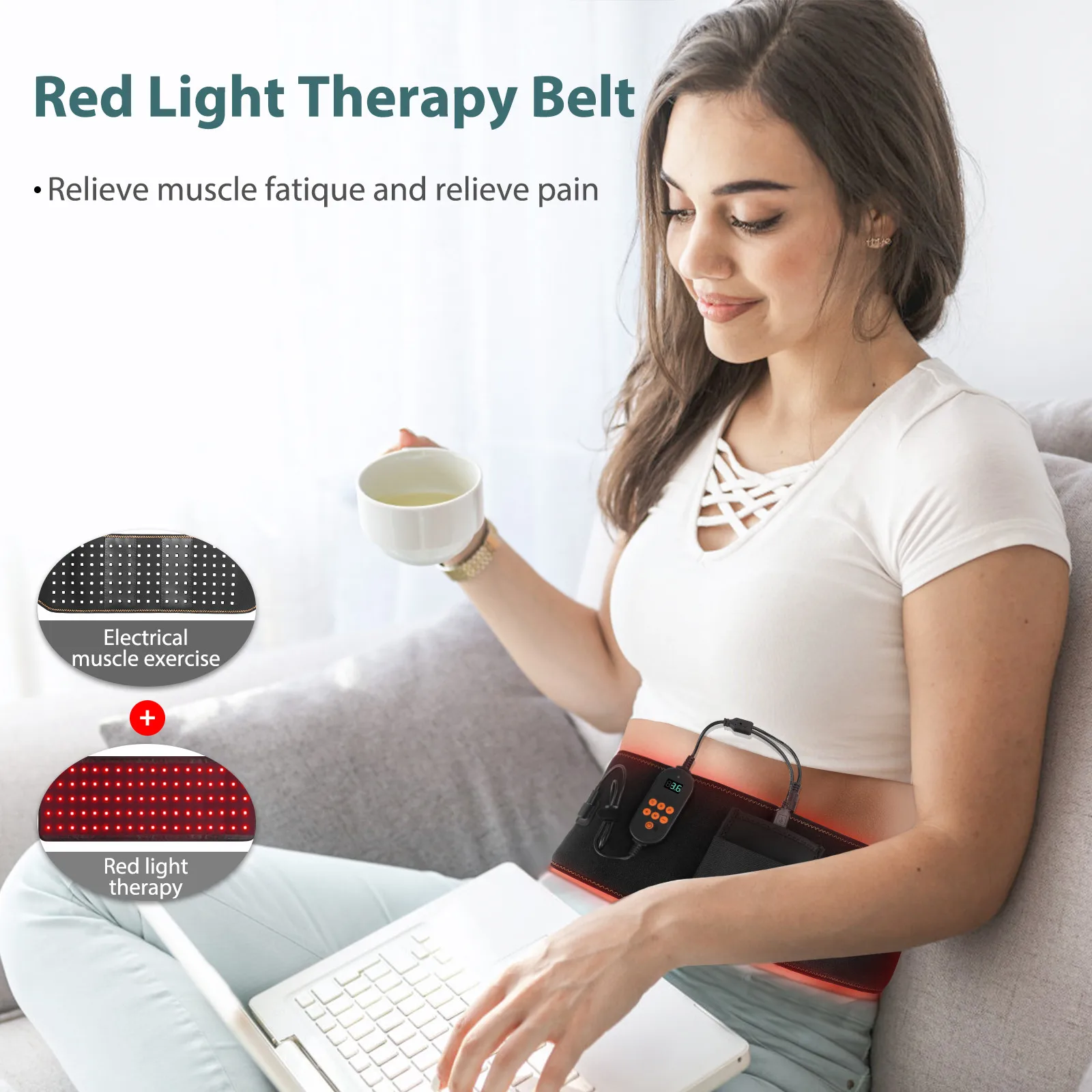 MEETU 630nm red a therapy infrared led red a belt