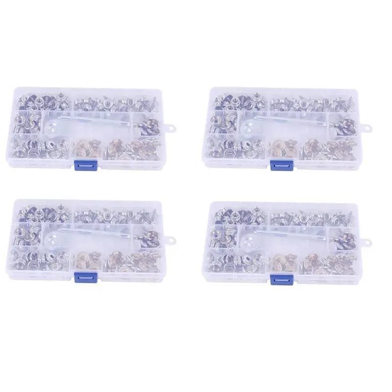 480-Pieces Stainless Steel Marine Grade Canvas And Upholstery Boat Cover Snap Button Fastener Kit