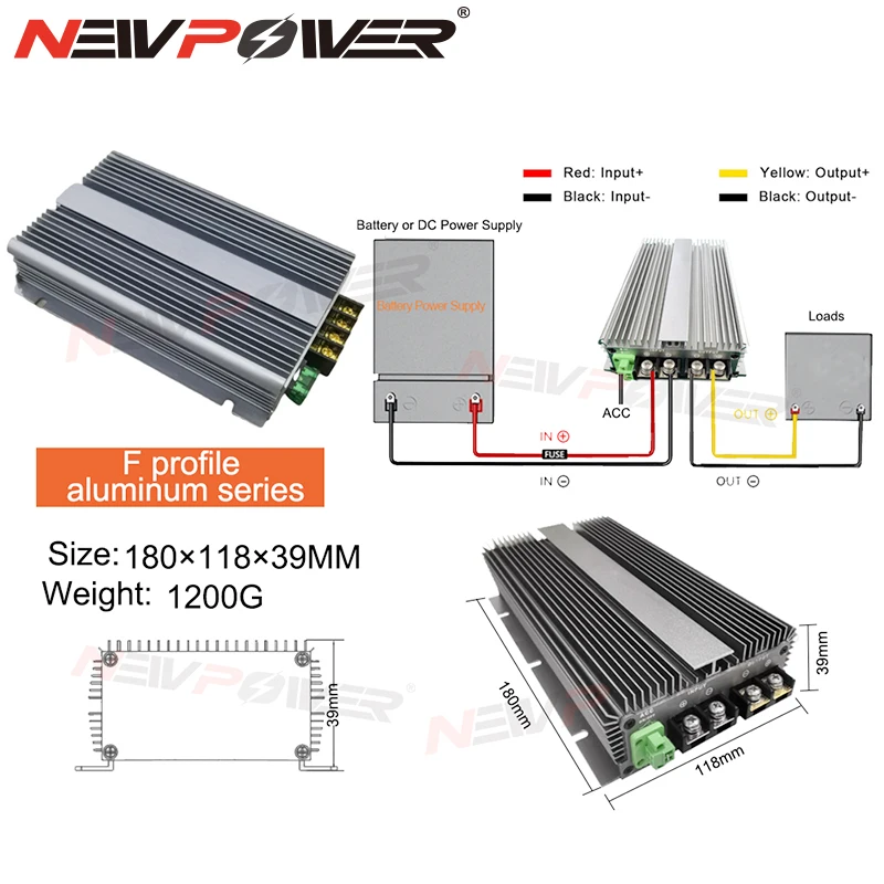 55V-90V to 48V 60v 72V 80v 84v  to 48V 50A 60A Voltage Reducer Step Down DC DC Converter Module Power Supply Home CE ROHS