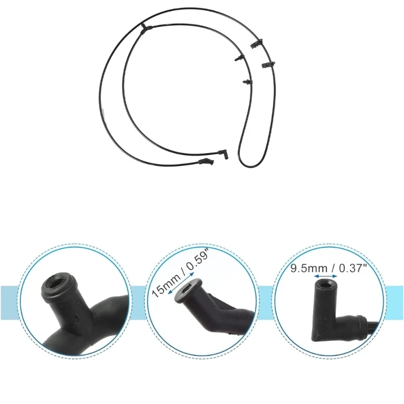 

Front Windshield Washer Nozzle Hose 55079200AD 55079200AB 55079200AC for 2011-2015 Washer Nozzle Tube Replacement