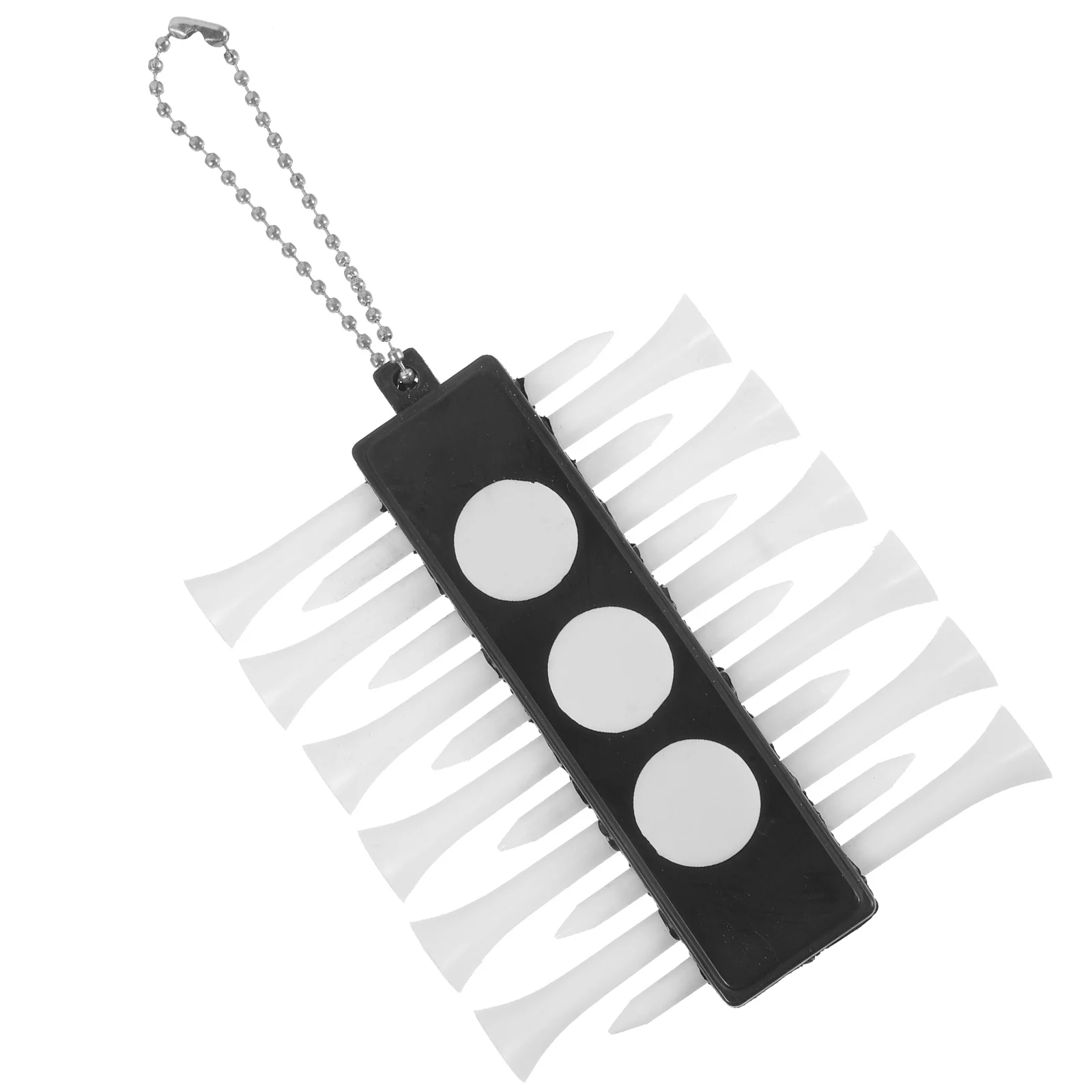 

Ball Tee Holder Durable Plastic Anti Wear Fracture Golf Accessories Tees Organizer Hanging Carrier Compact White