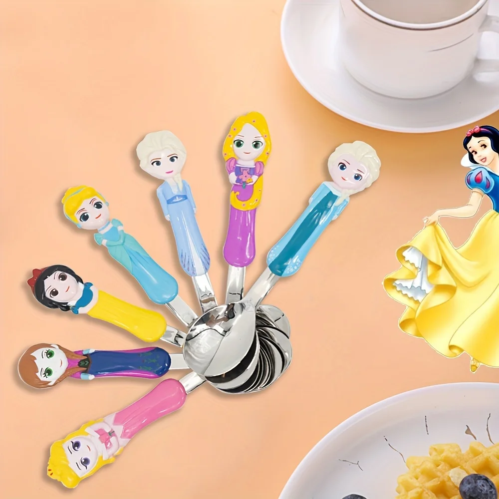 

1pc Cartoon Princess Series Elsa and others modeling Spoon Exquisite durable Family Dinner gift Kitchen cutlery Fruit spoon ﻿