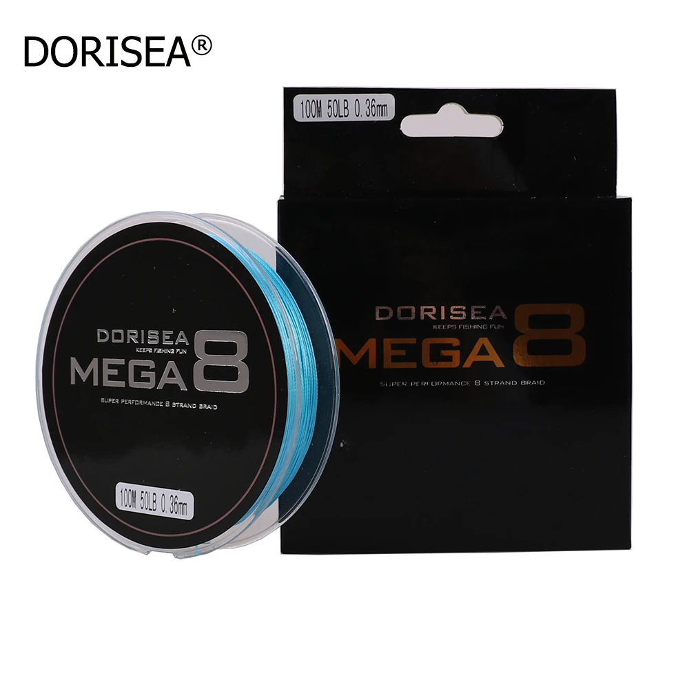 

DORISEA MEGA 8 Strands 100M PE Multifilament Braided Fishing Line Wire