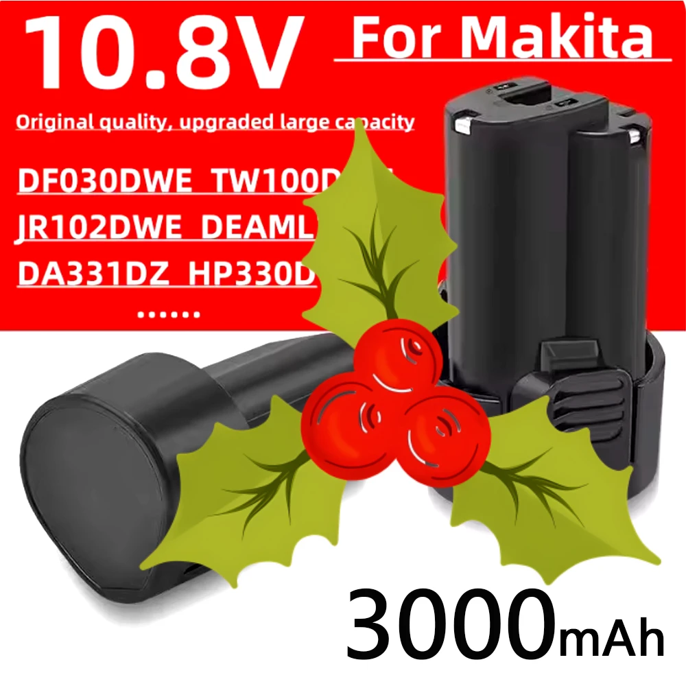 

BL1013 10.8V 12V 3.0Ah Lithium Replacement Rechargeable Battery for Makita Power Tools TD090D DF030D DF330D MUS052D