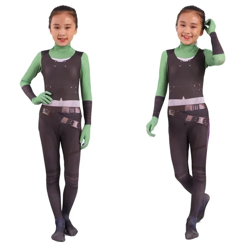 

2025 New Halloween 2020 Gamora Costume Women Superhero Halloween Costumes Guardians of The Galaxy Party Cosplay Girls Adult 3D P