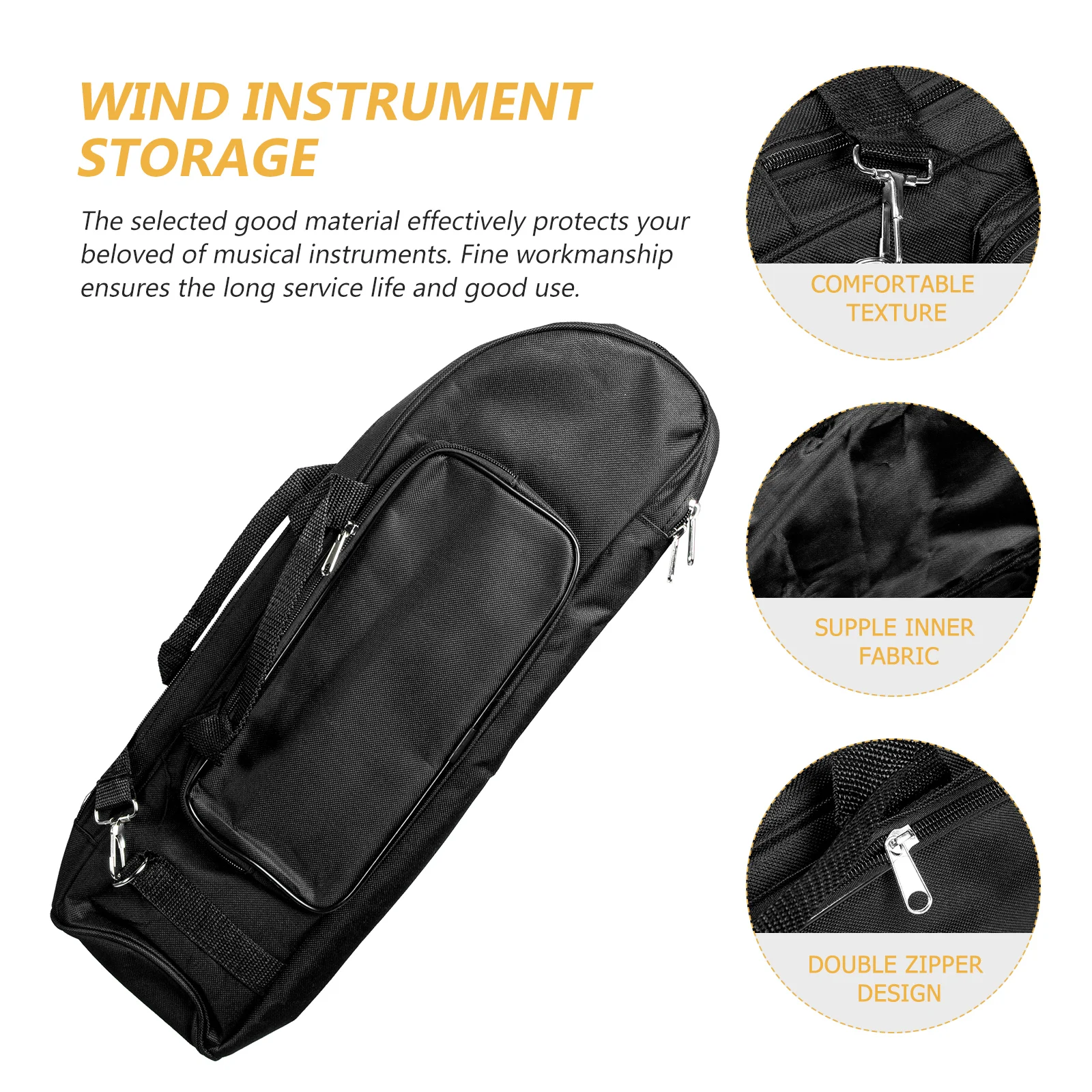 

Premium Trumpet Bag Portable Storage Case Shockproof Wind Instrument Pouch Thickened Wear-Resistant Carrying Bag For Outdoor