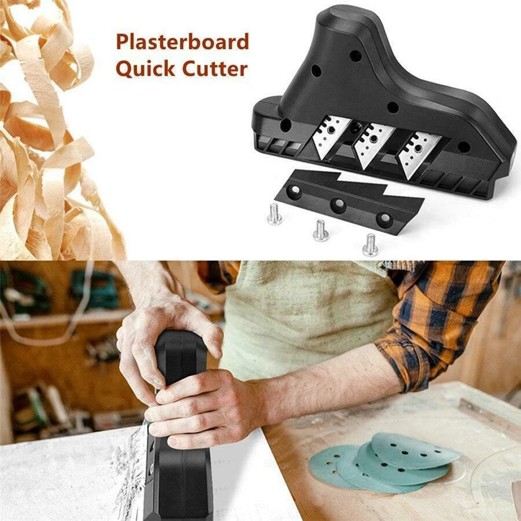 New Plasterboard Quick Cutter Replace Blade Gypsum Board Hand Plane Drywall Edge Chamfer 45° Woodworking Trimmer Accessories