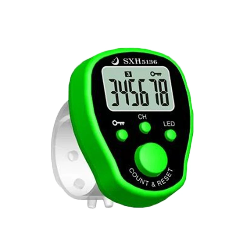 Contador da Linha do Marcador do Ponto com Diodo Emissor de Luz Lcd Eletrônico Digital Contadores Bens Contando Tricô Azul 4.5*3.5*1.2cm