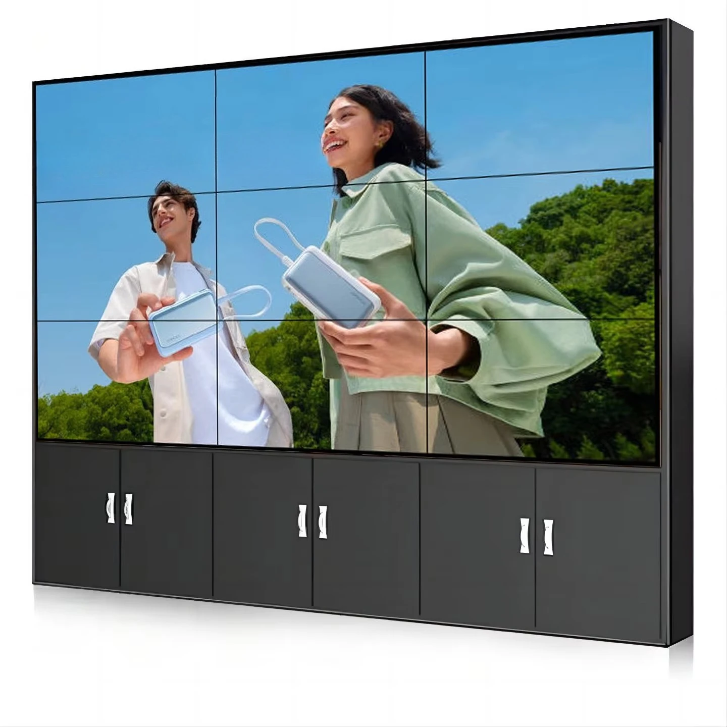 55 Inch Narrow Bezel 0.88mm Controller LCD Splicing Screen Video Wall Panel Kiosk Touch Screen Billboard Advertising Display OEM