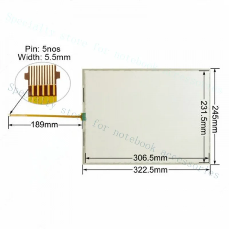 A++ Neues Touchscreen-Glasscheibe für 2711P-T15C22A9P-A 2711P-T15C22A9P-B