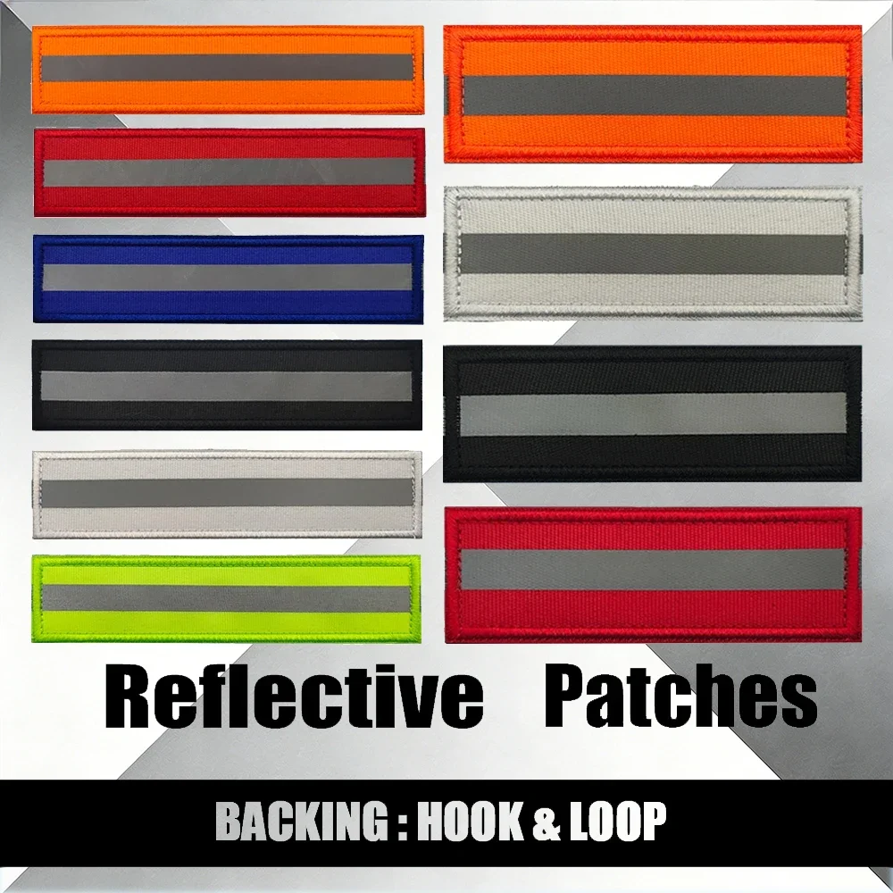 High-Quality Reflective Tactical Patch for Army Jacket Shoulder DIY Sew-on with Hook And Loop Standard Package