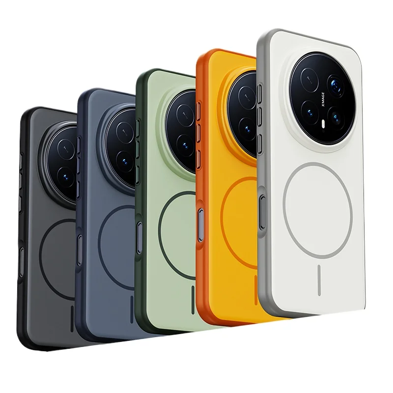 Casing For Honor Magic 8 Pro 8 Magnetik Dua Warna Matte PC + TPU Sensasi Kulit dengan Tombol Logam untuk Magic8 Pro