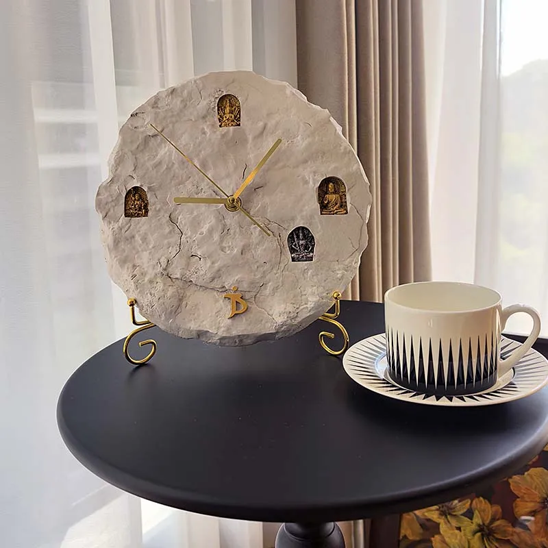 Relief Wall Clock Living Room Desktop Modern Silent Clocks Dining Room Wall Decoration Watch Interior Decoration Accessories