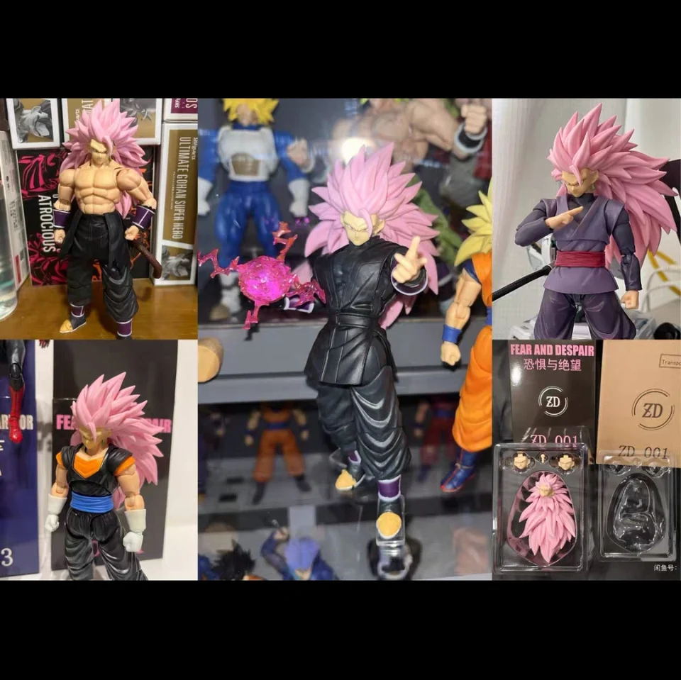 In Stock ZD Studio Dragon Ball SHF Super Saiya SSJ3 Vegito Bardock