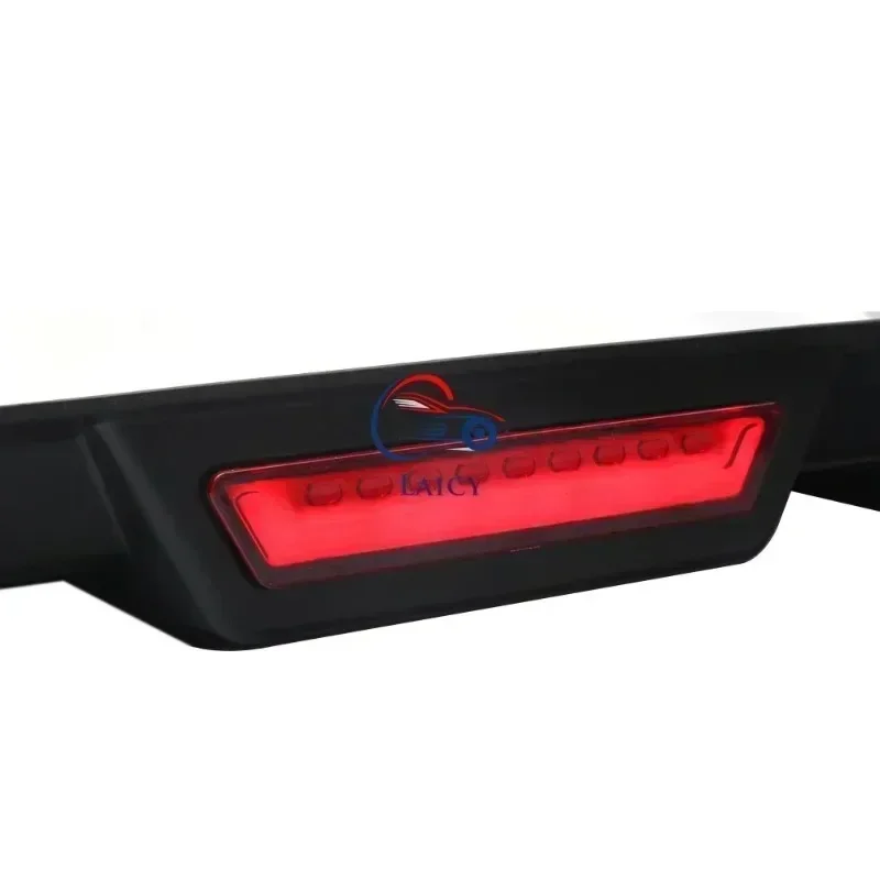 LAICY For FX35 FX37 FX50 FX30d QX70 Car Rear Bumper Diffuser Lip w/ Tail Brake Stop Light Splitter Spoiler Shark Fin Lip Kit
