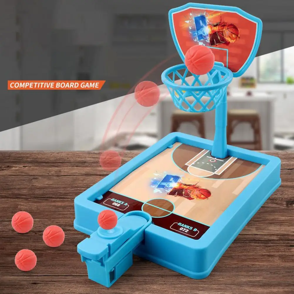 Indoor Basketball Shooting Sports Games Children Play Sets 3/8 Balls Interactive Kids Board Game Desktop Ball Children Kids Toy