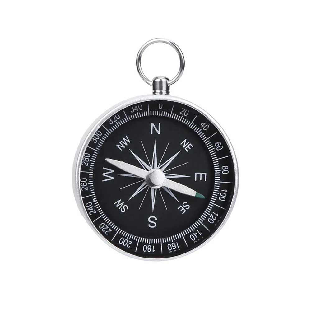 Portable Compass Aluminum Alloy Keychain Camping Trekking Hunting Hiking Survival Compass Navigation For Outdoor Activities