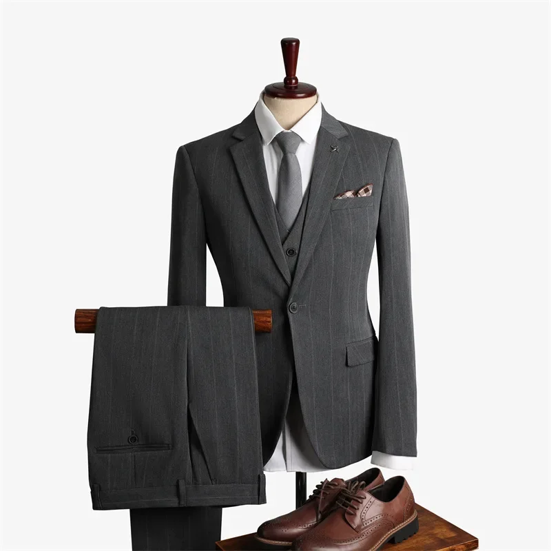 Traje delgado de negocios Formal personalizado para hombres, boda, novio, nuevo, 75