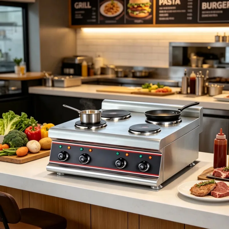 Desktop four-zone electric stove Desktop four-port electric heating pot with independent temperature control
