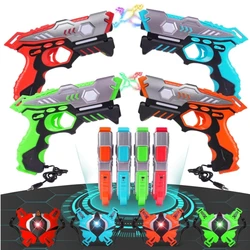VATOS infrarossi Laser Tag Gun Data Sync gilet x4 per bambini adulti Indoor Outdoor Game Toy Laser Tag Blaster regalo per ragazzi ragazze