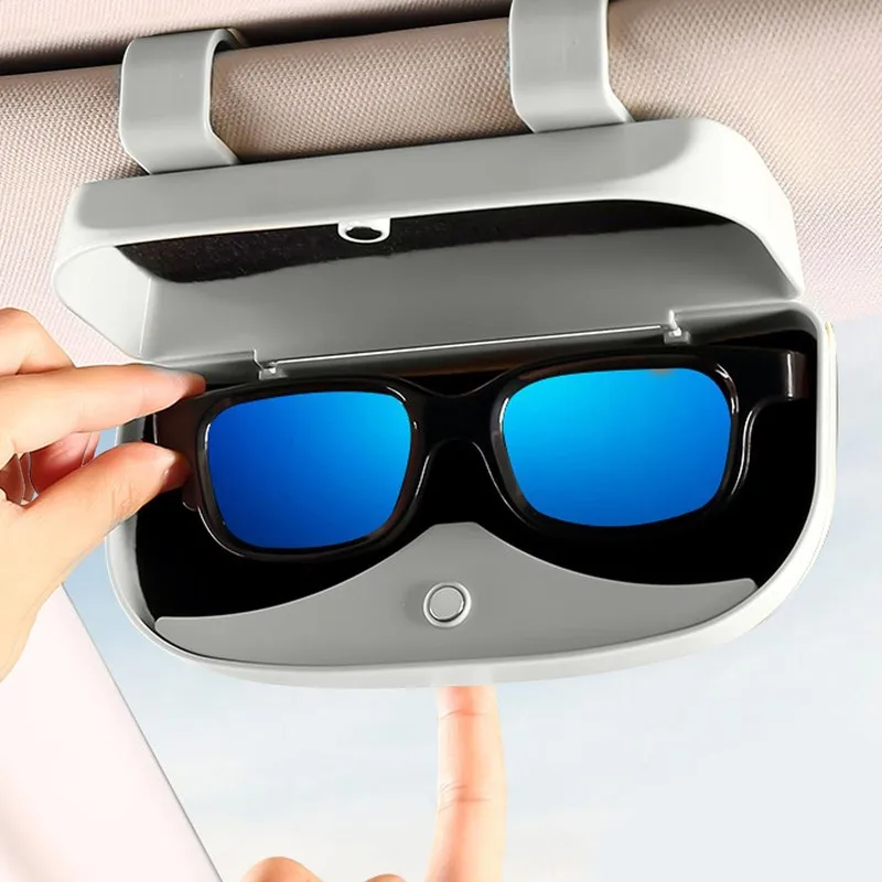 

Multifunction Sunglasses Holder Car Glasses Case Holder Car Sun Visor Glasses Storage Box Eyeglass Case Car Accessories