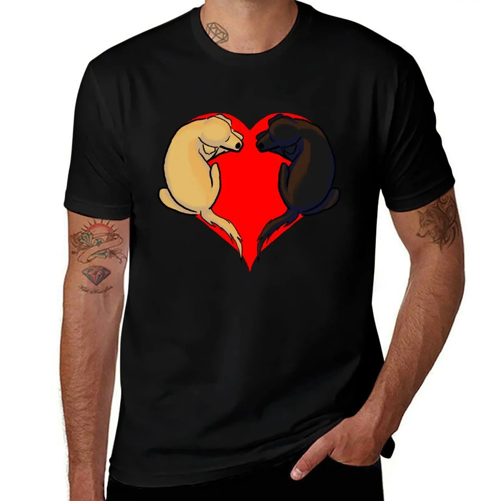 

Love Dogs T-Shirt man t shirts graphic cotton t shirt pack T-Shirt