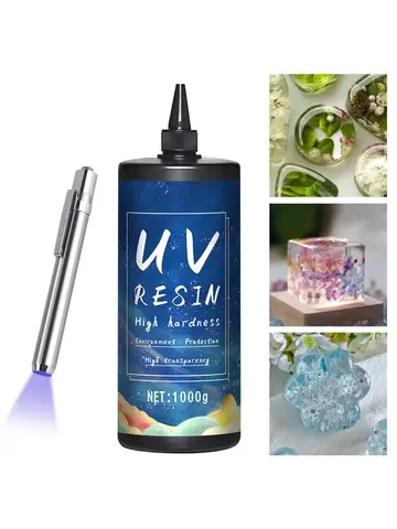 UV Resin Glue for DIY Jewelry, Epoxy Resin and UV Lamp High Transparency Fast Drying High Hardness, 20g, 50g, 100g, 250g, 1000g