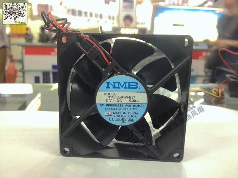 

jinlingge For NMB-MAT Minebea 3110KL-04W-B57 8025 12V 0.30A 8CM cooling fan