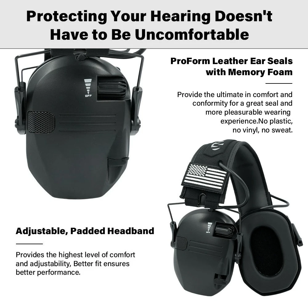 

Наушники для охоты/стрельбы на открытом воздухе активно уменьшают шум для защиты слуха, тактические наушники для поезда для усиления человеческого голоса