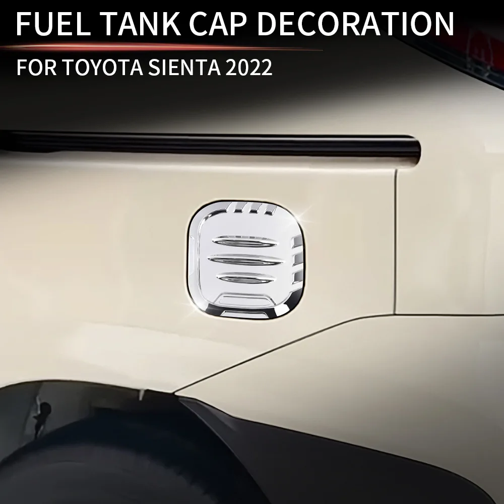 

Для Toyota Sienta 10 серии 2022 2023 ABS Хром Автомобильные аксессуары Крышка бензобака Крышка заливной горловины топливного бака Накладка Стиль