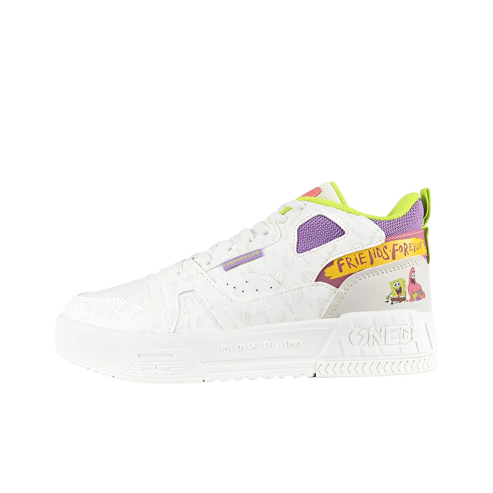 361 Abrasion Resistant Lightweight Wear resistant And Lightweight Low top Skateboard Shoes Women's White Purple 582246643