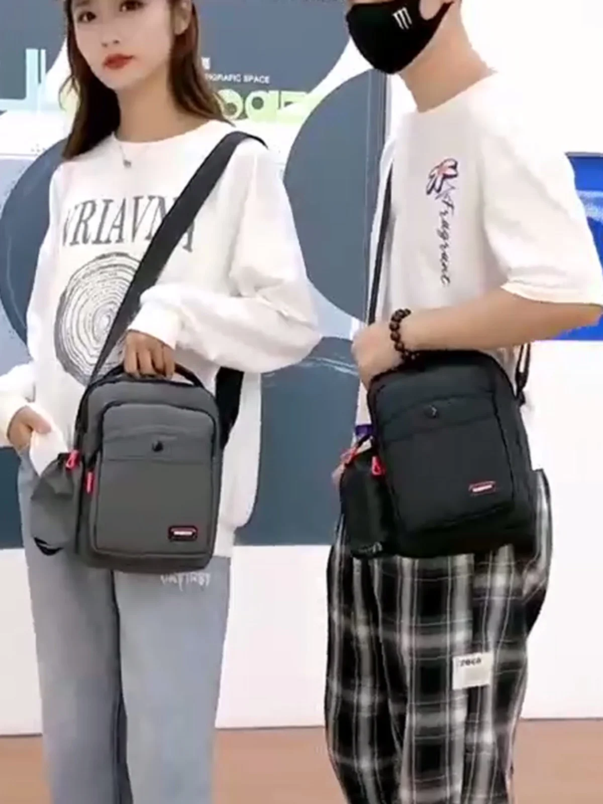 

Большая легкая мужская сумка через плечо Capaci, сумка для хранения чашек воды, повседневная сумка через плечо 2018, мягкая ручка, застежка-молния, нейлон Ma...