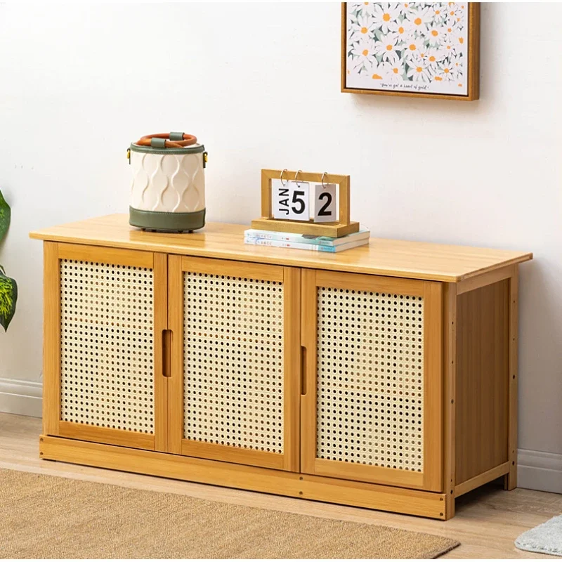 الحد الأدنى خزانة خذاء من الخيزران تنفس شبكة رف الأحذية الحديثة الغبار دائم التخزين المنظم توفير المساحة أثاث المنزل