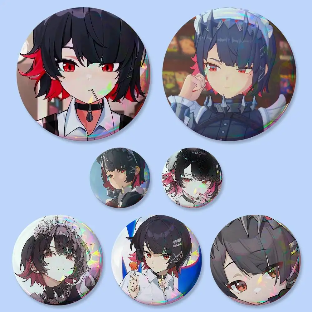 Zenless Zone Zero Ellen Joe Badges 25 32 44 58 75 Mm Round Cosplay Pin Bag Decor Fans Collect Friends Gifts Brooch Souvenir