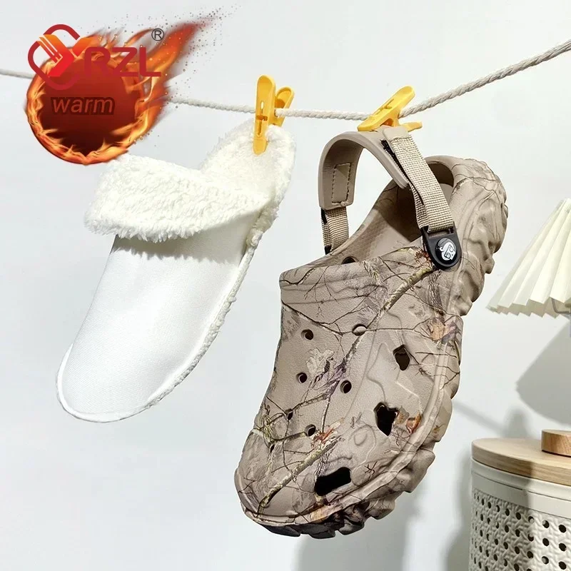 

YRZL/мужские тапочки Colgs, мужская обувь, мужские пляжные сандалии, садовая обувь, домашние плюшевые тапочки на плоской подошве, мужские тапочки для спальни, мужская обувь