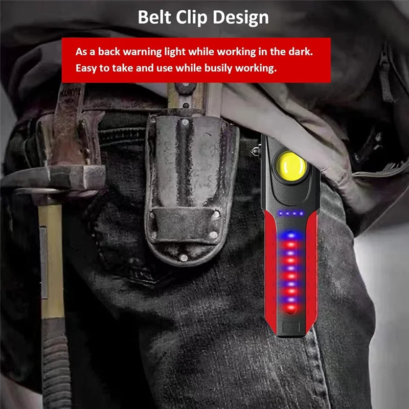 ABFN-многофункциональный светодиодный фонарик COB с оконным выключателем, магнит 1200 люмен, уличный ручной аварийный рабочий фонарь