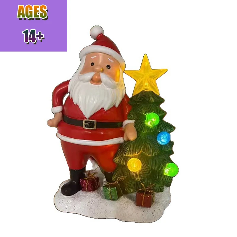 مقلد شجرة عيد الميلاد مصباح الراتنج الحرفية الديكور المنزل سطح المكتب شجرة عيد الميلاد مصباح لوازم الديكور هدية عيد