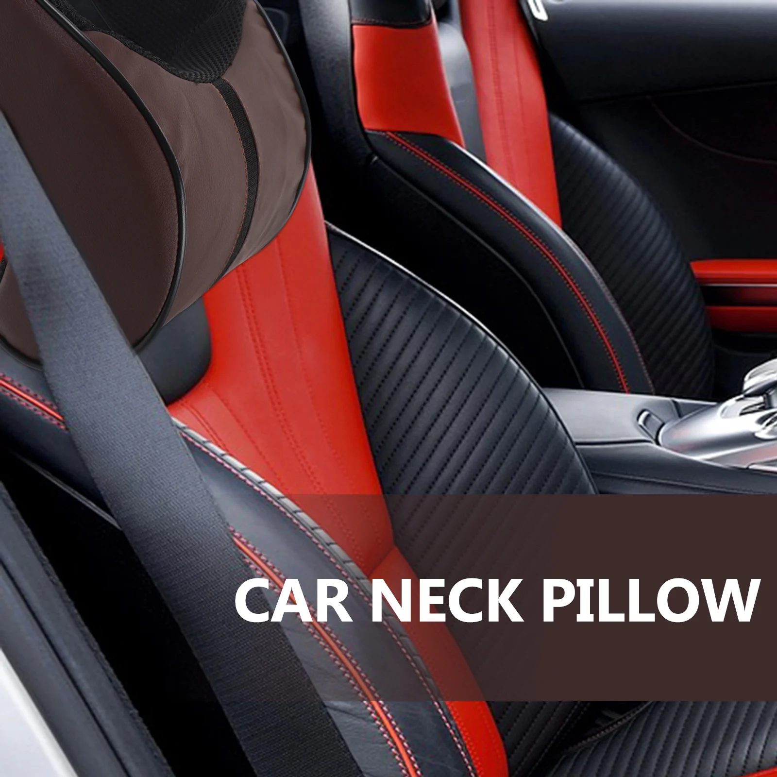 

1pc Memory Foam Car Neck Pillow Soft Comfortable Breathable For Head Neck Support Office Outdoor Travel Use