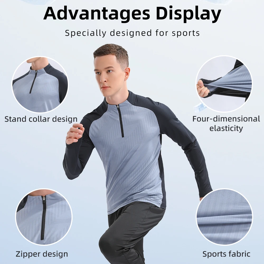 Herfst en winter met halve rits Aanpassen broek met lange mouwen Futsal Sportkleding Train Club Basic voetbaluniformen handel groothandel