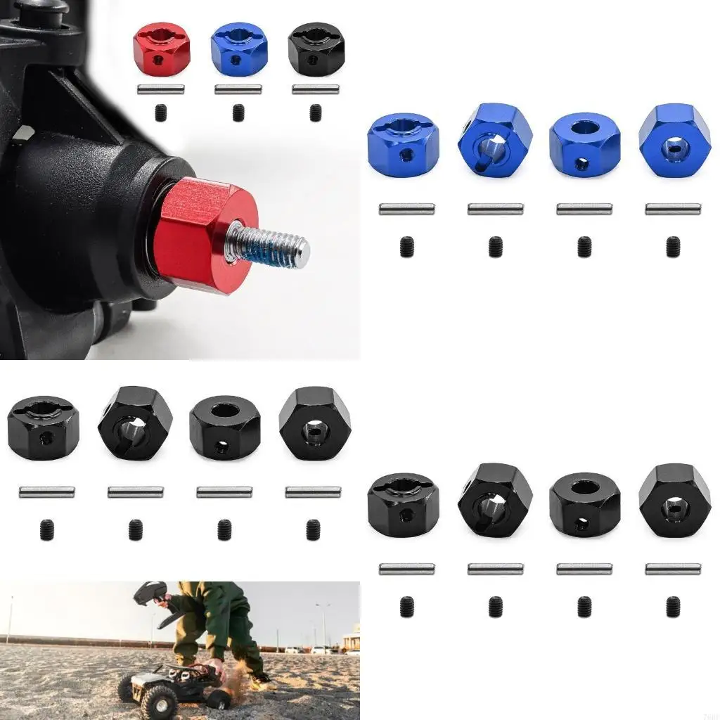 

76HF Grip 12mm Couplers Parts Modern Black Finish for Competitive Remote Control Car Accessories