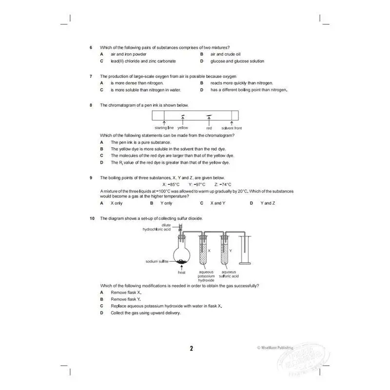 O Level Chemistry MCQ 123 جيمس تان GLM Publisher 9789811101946 كتاب #5