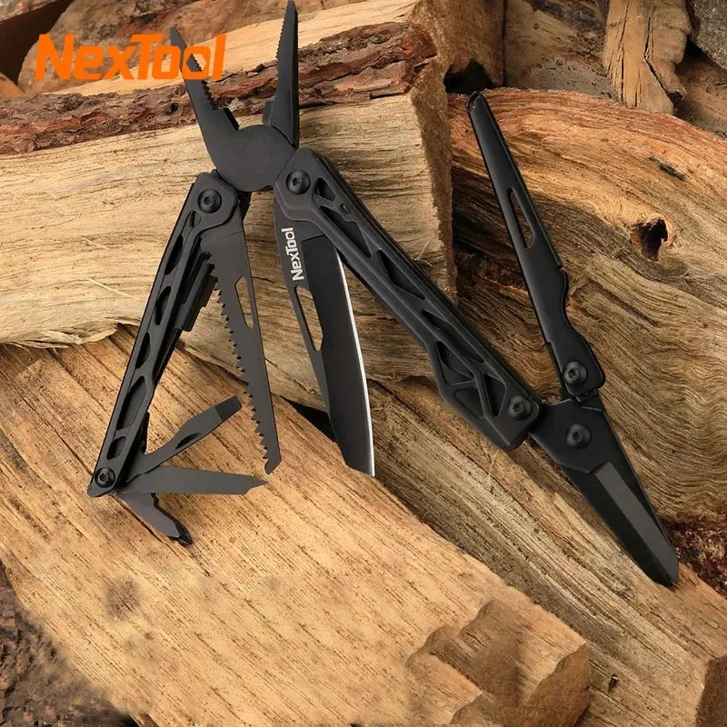 NexTool Black Knight Multi-function Camping Tools Knife Outdoor Survival Folding Pliers Scissors Hand Multitool Tool Kit