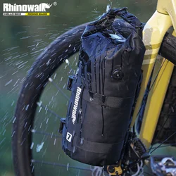 Rhinowalk Bike Front Fork Bag Waterproof 4L/7 Bikepacking Quick Release Road Cycling Fork Rack Bag With Mounting Base Air valve