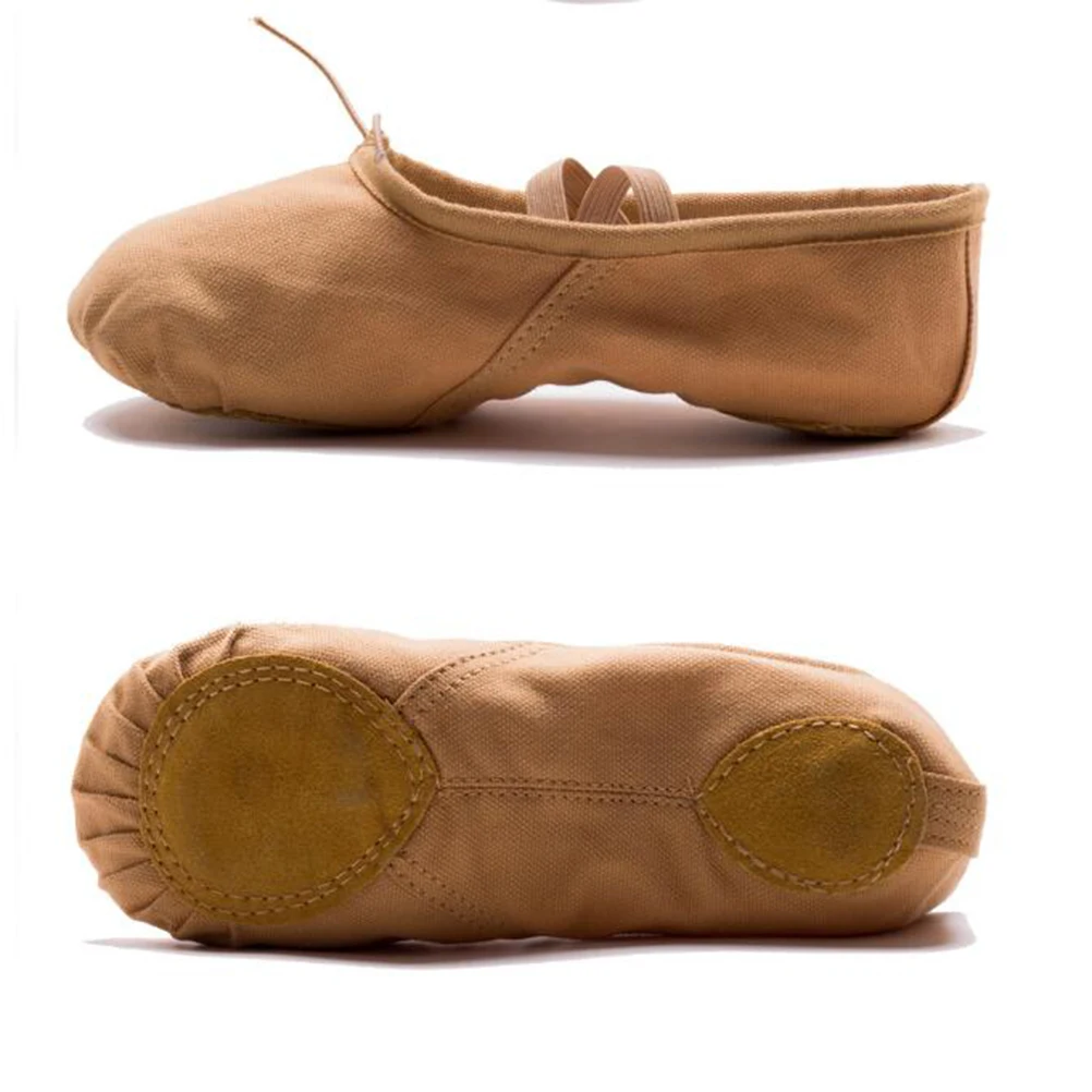 

1 Pair Fashion Sole Ballet Shoes Ballet Dance Practice Shoes Yoga Ballet Shoes for Girls Women (Light Brown Size 38 22.5CM, 5.5U