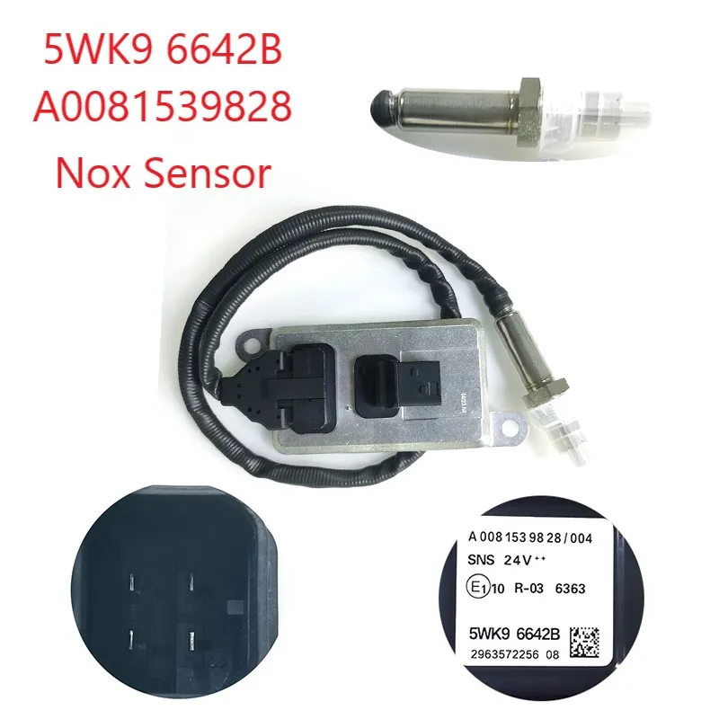 5WK9 6642B A0081539828 NOX Sensor 24V Nitrogen Oxide Oxygen Sensor 5WK96642B