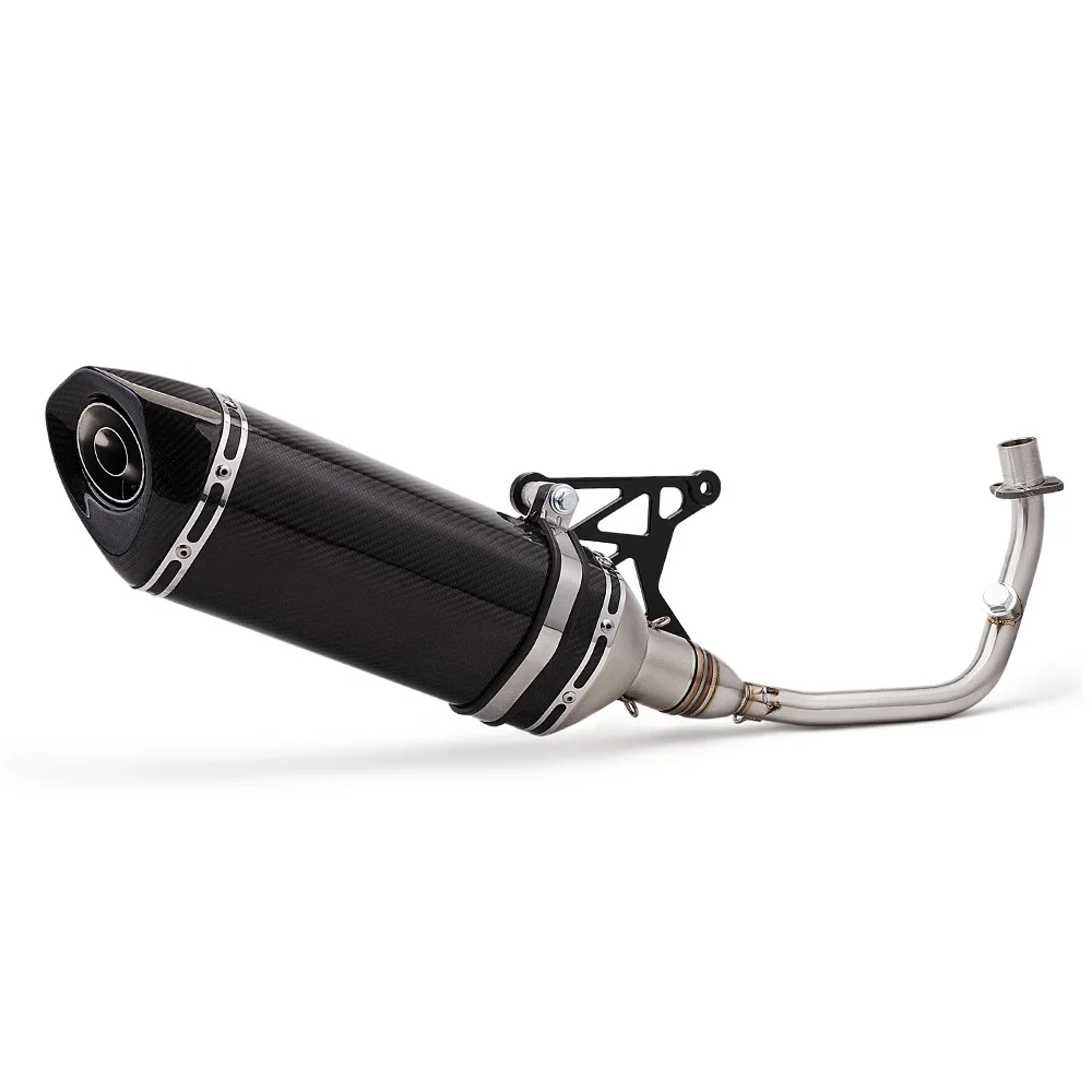 

Motorcycle Exhaust Full System Front Link Pipe 470 Exhaust for Vespa Sprint 150 125 3V Primavera 150ie 125ie