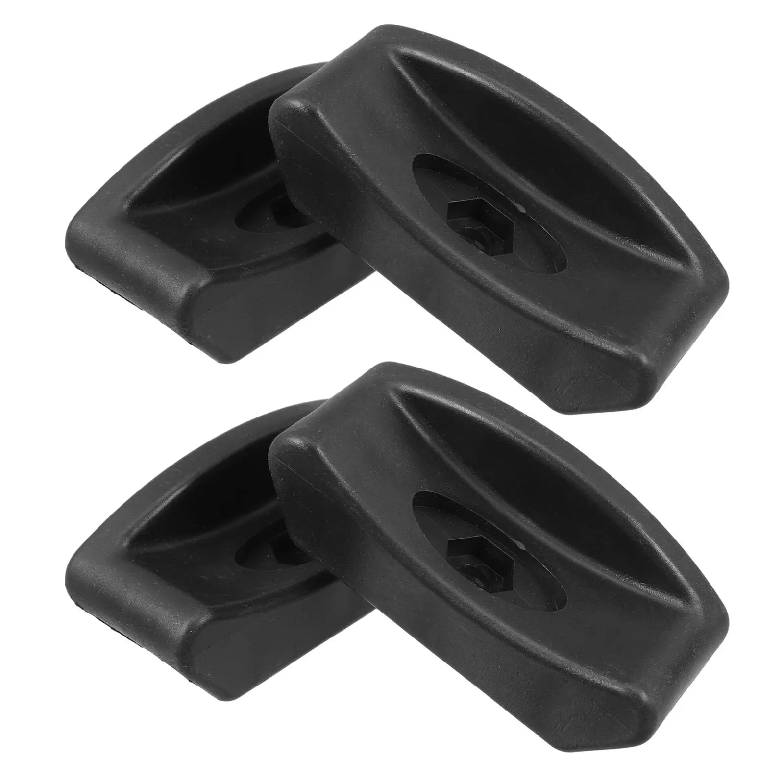 4Pcs Dumbbell Rack Anti-Slip Rubber Saddles Shock Absorption Insert Wear-Resistant Cushioning Pad for Gym Rack Weight Stand
