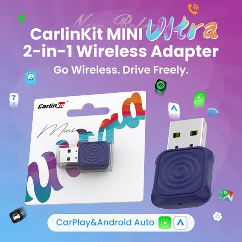 MINI 5 Pro/Mini Ultra CarlinKit Wireless CarPlay Adapter Smart CarPlay Box  for Car Plug and Play WiFi Bluetooth Auto Connection