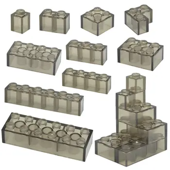 MOC透明加厚積木1x1 1x2 2x2 2x4點狀透明磚塊人偶益智創意玩具,相容品牌 10 最佳銷售 透明樂高 - №1